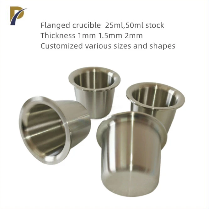 flanged zirconium crucible flanged zirconium crucible