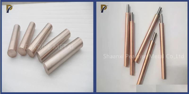 WCu alloy rod plate electrode