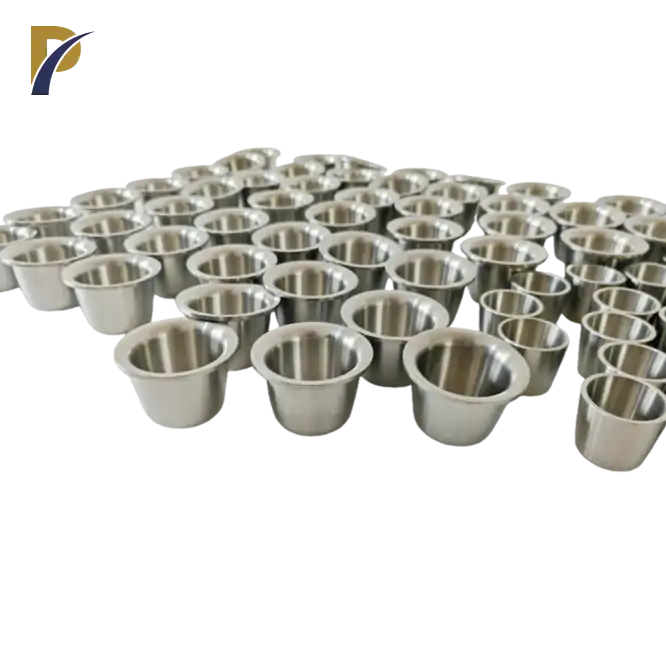 zirconium 702 crucible with flanged